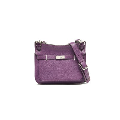 HERMÈS  JYPSIÈRE SHOULDER ANEMONE PURPLE BAG (28*22*12cm) 